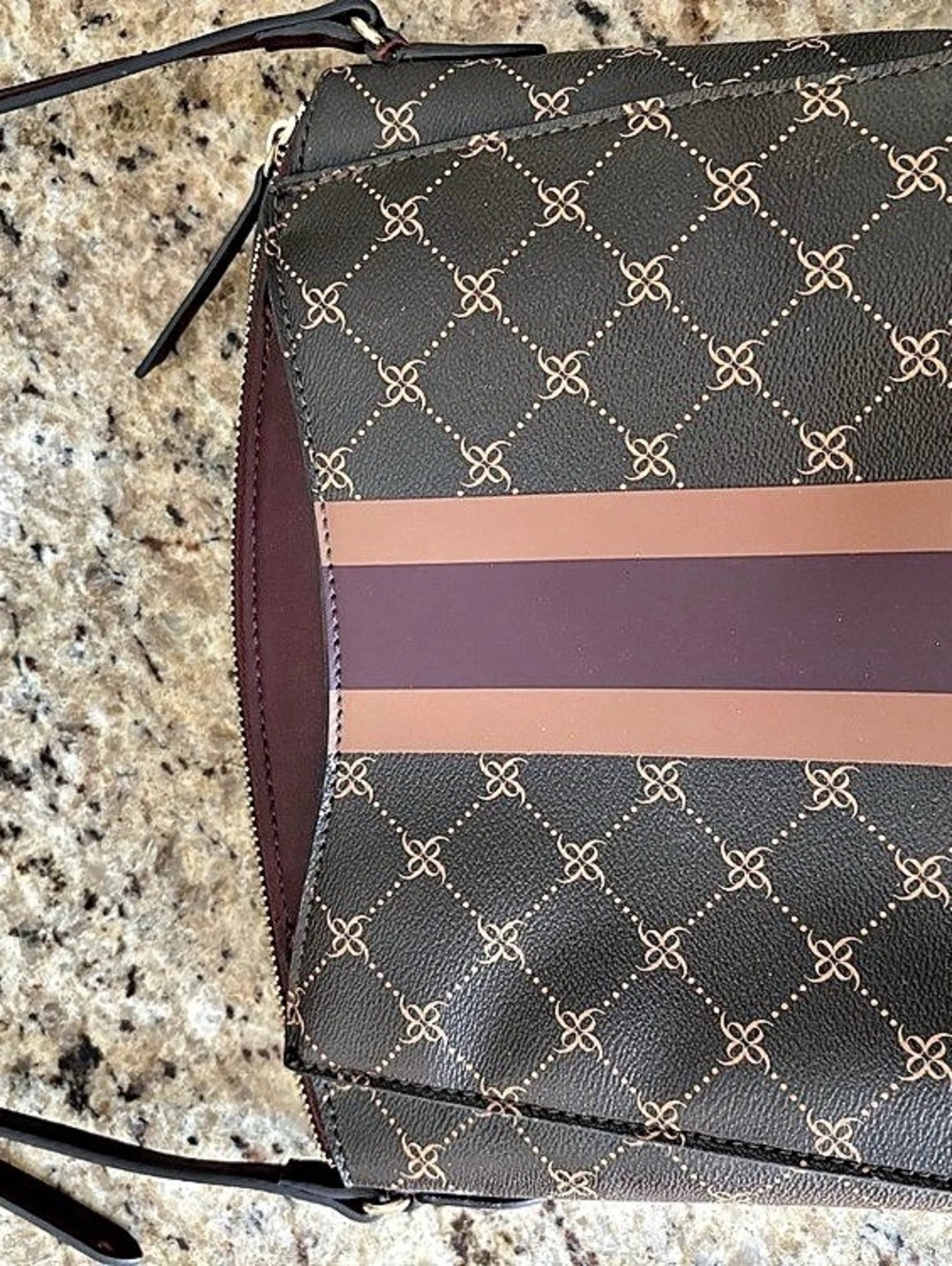 Nine West Brown & Pink Crossbody Bag